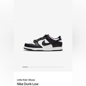 Little kid nike dunk low size 11.5, perfect conditions